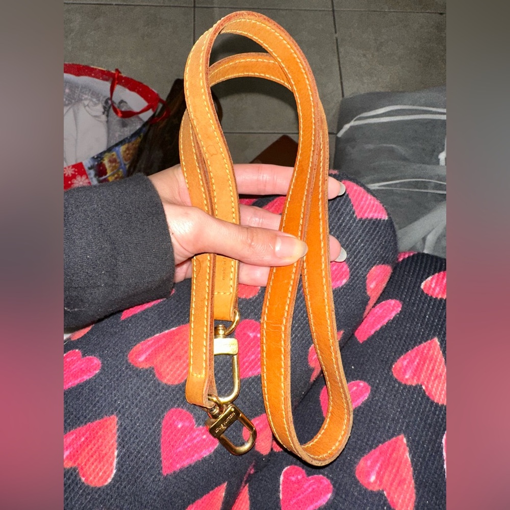 Louis Vuitton vachetta leather strap